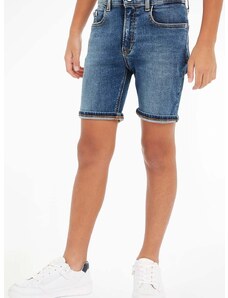 Dječje traper kratke hlače Calvin Klein Jeans boja: tamno plava