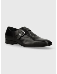 Kožne cipele Karl Lagerfeld SAMUEL za muškarce, boja: crna, KL12314