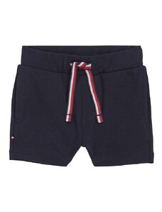 Kratke hlače za bebe Tommy Hilfiger boja: crna, bez uzorka