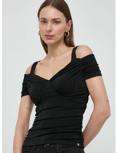 Bluza Guess EMILY za žene, boja: crna, bez uzorka, W4GP17 KBEM0