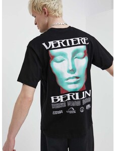 Pamučna majica Vertere Berlin SLEEPWALK boja: crna, s tiskom, VER T238