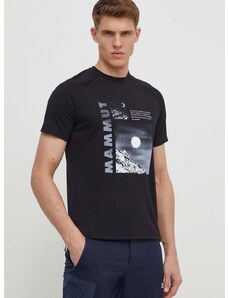 Sportska majica kratkih rukava Mammut Mountain boja: crna, s tiskom