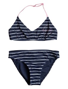 Dječji dvodijelni kupaći kostim Roxy BICOASIC STRI boja: tamno plava