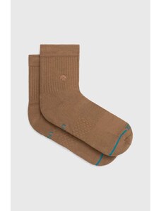 Čarape Stance Icon Quarter boja: smeđa