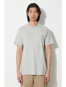 Pamučna majica Woolrich Sheep Tee za muškarce, boja: siva, bez uzorka, CFWOTE0093MRUT2926