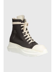 Tenisice Rick Owens Woven Shoes Abstract Sneak za muškarce, boja: siva, DU01D1840.CBEM9.78811