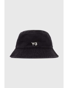 Pamučni šešir Y-3 Bucket Hat boja: crna, pamučni, IX7000