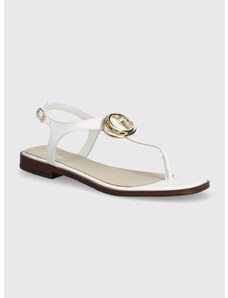 Kožne sandale Guess MIRY za žene, boja: bijela, FLJMIR LEA03