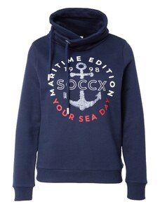 Soccx Sweater majica mornarsko plava / bijela