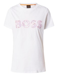 BOSS Majica 'Elogo' smeđa / lila / roza / bijela
