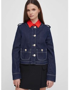 Traper jakna Emporio Armani za žene, boja: tamno plava, prijelazno razdoblje, 3D2G63 2DM1Z
