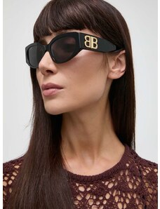 Sunčane naočale Balenciaga za žene, boja: crna, BB0324SK
