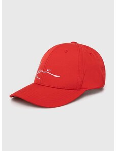 Kapa sa šiltom Karl Kani boja: crvena, s aplikacijom