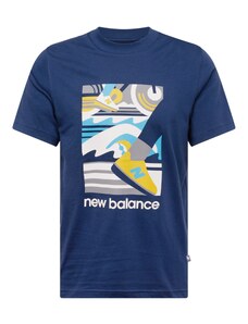 new balance Majica 'Triathlon' safirno plava / nebesko plava / sivi traper / bijela