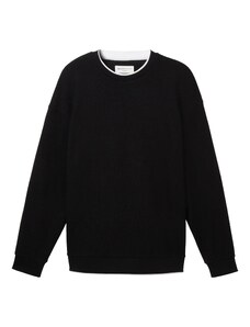 TOM TAILOR DENIM Sweater majica crna