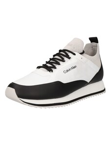 Calvin Klein Niske tenisice svijetlosiva / crna / bijela