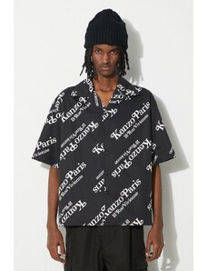 Pamučna košulja Kenzo by Verdy SS Shirt za muškarce, boja: crna, relaxed, FE55CH1119P4.99