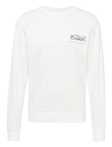 JACK & JONES Sweater majica 'GURU' crna / bijela