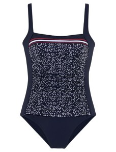 LASCANA Jednodijelni kupaći kostim mornarsko plava / bordo / bijela