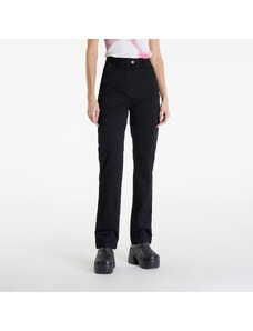 Calvin Klein Jeans Woven Label High Rise Straight Pant Black