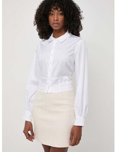 Košulja Guess MONICA za žene, boja: bijela, regular, s klasičnim ovratnikom, W4GH09 WAF10