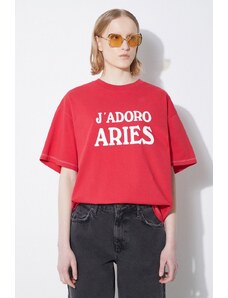 Pamučna majica Aries JAdoro Aries SS Tee boja: crvena, s tiskom, SUAR60008X