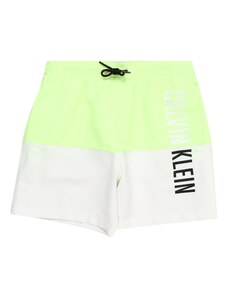 Calvin Klein Swimwear Kupaće hlače 'INTENSE POWER' svijetlosiva / jabuka / crna / bijela