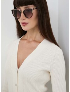 Sunčane naočale Guess za žene, boja: smeđa