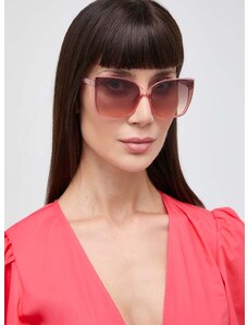 Sunčane naočale Guess za žene, boja: ružičasta