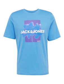 JACK & JONES Majica 'FLORALS' plava / ljubičasta / bijela