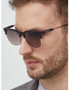 Sunčane naočale Guess za muškarce, boja: smeđa