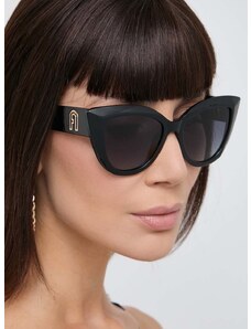 Sunčane naočale Furla za žene, boja: crna, SFU711_530700