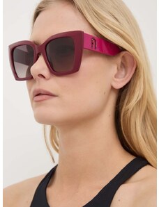 Sunčane naočale Furla za žene, boja: bordo, SFU710_5409PN