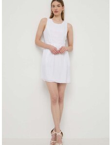 Haljina Armani Exchange boja: bijela, mini, uska, 3DYA66 YN9RZ