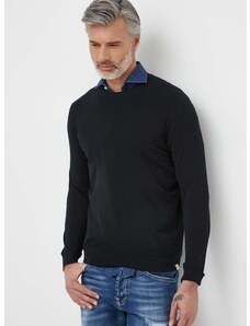 Pamučni pulover Liu Jo boja: crna, lagani