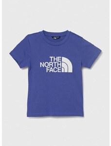 Dječja majica kratkih rukava The North Face EASY TEE boja: ljubičasta, s tiskom