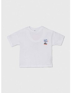 Dječja pamučna majica kratkih rukava zippy boja: bijela, s tiskom