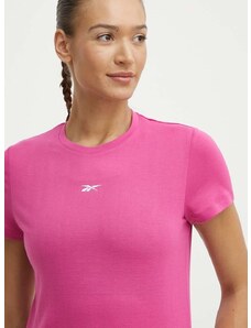 Majica kratkih rukava za trening Reebok Identity Training ID TRAIN boja: ružičasta, 100076264