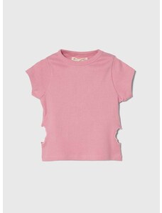 Dječja majica kratkih rukava zippy boja: ružičasta