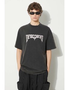 Pamučna majica 032C 'Psychic' American-Cut T-Shirt za muškarce, boja: crna, s tiskom, SS24-C-1000
