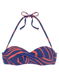 BUFFALO Bikini gornji dio 'Dune' plava / narančasta