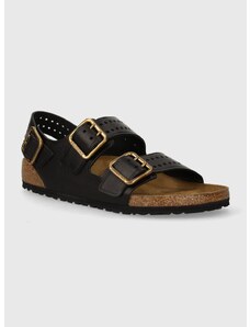 Kožne sandale Birkenstock Milano Bold Gap za muškarce, boja: crna, 1023622