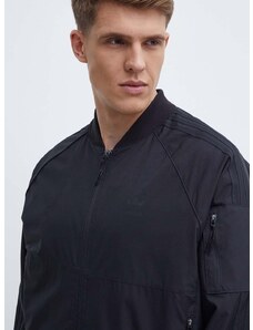 Bomber jakna adidas Originals za muškarce, boja: crna, za prijelazno razdoblje, IS5385