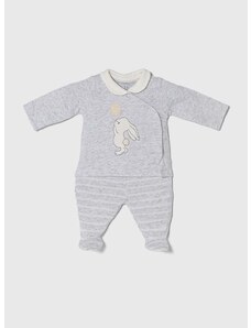 Pidžama za bebe zippy boja: siva, s aplikacijom