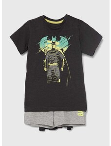 Dječja pamučna pidžama zippy x Warner Bros boja: siva, s uzorkom
