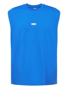 HUGO Majica 'Nancoso' kraljevsko plava / bijela