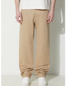 Pamučne hlače A.P.C. Pantalon Chuck boja: bež, ravni kroj, COGEW.H08408.BAA