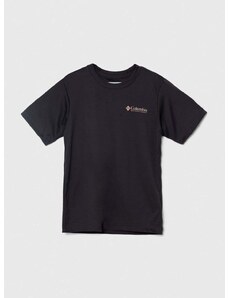 Dječja majica kratkih rukava Columbia Fork Stream Short S boja: crna, s tiskom