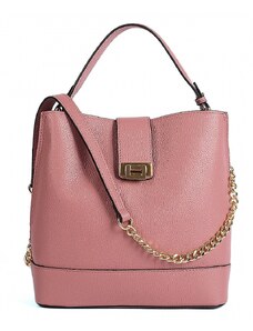 Luksuzna Talijanska torba od prave kože VERA ITALY "Yaba", boja ružičasta, 27x27cm