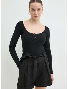 Majica dugih rukava Pinko za žene, boja: crna, 103569 A1X4